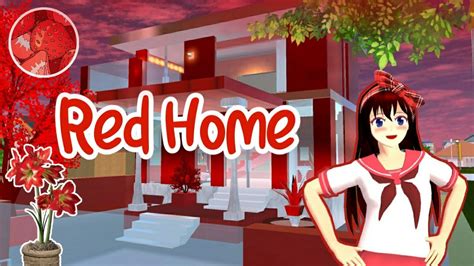 Red Home Sakura School Simulator Youtube