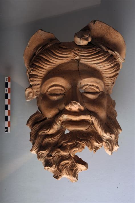 Archaeologists Uncover A 2 400 Year Old Terracotta Dionysus Mask