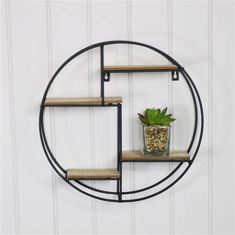 We did not find results for: Black Metal & Wood Round Wall Shelf | Metal wall shelves ...