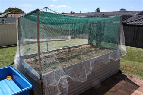 Install stakes or poly hoops to create a framework over a patch of plants, then drape the shade cloth over like a tablecloth. DIY Raised Garden Bed - Our Family Projects