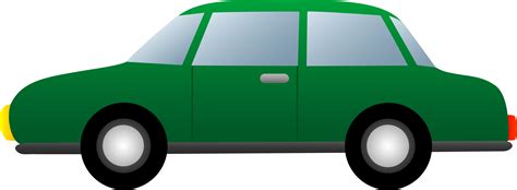 Simple Green Car Free Clip Art
