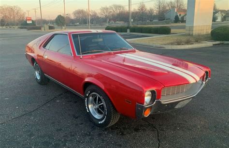 1969 Amc Amx Red 390 Go Package 4 Speed Manual One Owner Numbers