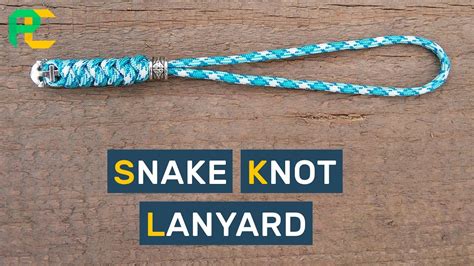 Fold the last 2 to 3 inches (5.1 to 7.6 cm) of the paracord over. Snake Knot Lanyard - YouTube