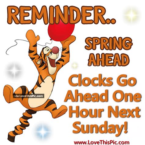 Remember Spring Ahead Clocks Go Up Next Week Pictures Photos And