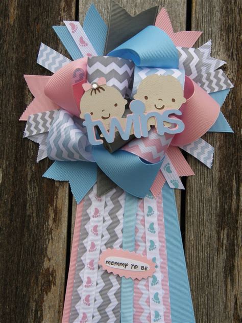 Twins Baby Shower Mum Twins Baby Shower By Bonbow On Etsy