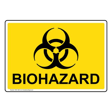 Process Hazards Biohazard Sign Biohazard