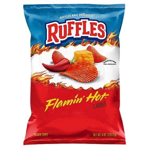 Ruffles Flamin Hot Flavored Potato Chips