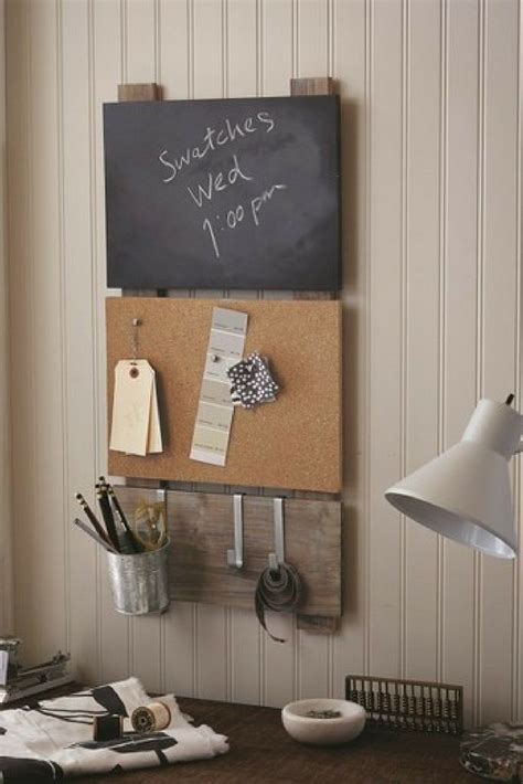Bulletin Board With Chalkboard And Hooks Threshold™ Beautiful