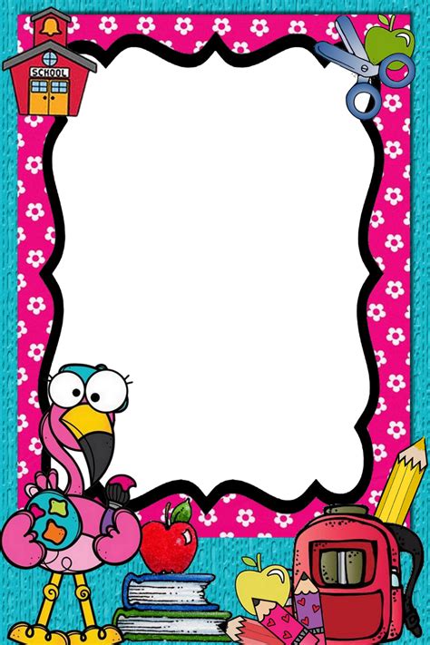 Page Borders Borders And Frames Kids Picture Frames School Binder