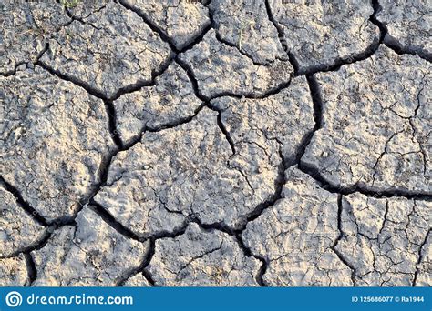 Cracks In The Ground Dry Dehydrated Soil Drought Stock Image Image