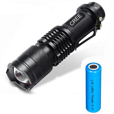 Mini Led Flashlight Sk68 Cree Xpe Q5 Portable Torch Zoomable Led Light