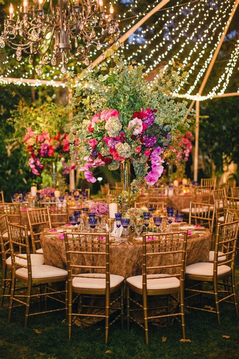 Reception Décor Photos Twinkle Light Tent Wedding At Night Inside