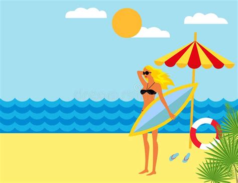 beach bikini girl stock illustrations 18 089 beach bikini girl stock illustrations vectors