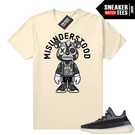 Yeezy 350 V2 Carbon Matching Sneaker Tees Sneaker Match Tees