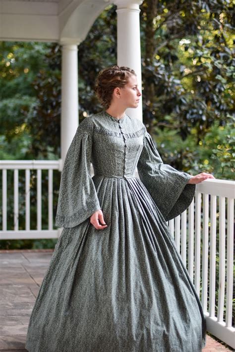 Civil War Day Dress Reenactment Clothing Victorian Dickens Etsy