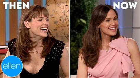 Then And Now Jennifer Garners First And Last Appearances On The Ellen Show Youtube