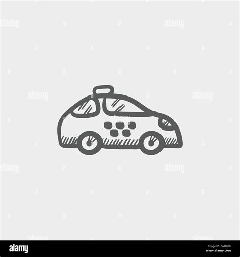 Police Car Sketch Icon Stock Vector Image And Art Alamy