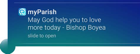 The full bulletin is available on your phone or mobile device. Diocese_MidSection_Notification | myParish App