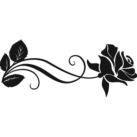 Clip Art Rose Vector Graphics Silhouette Flower Rose Png Download