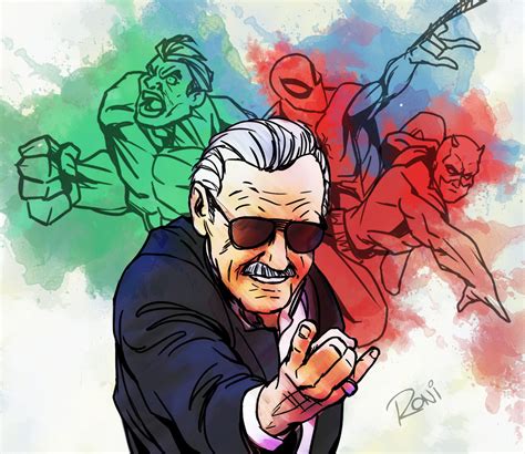 Rip Stan Lee Roni Rechuem On Artstation At Artworkjl96zn Marvel Fan