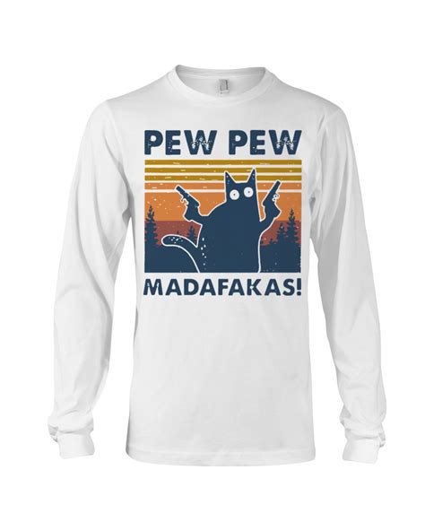Cat Pew Pew Madafakas Vintage T Shirt