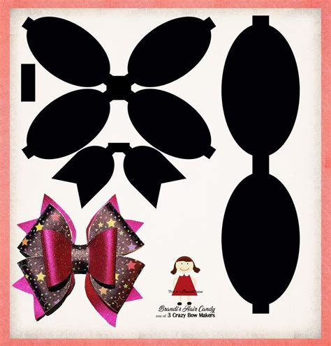 You can print off the pdf, trace the bow and cut it out by hand. Double Loop Faux Leather Bow template SVG, DXF, and ...