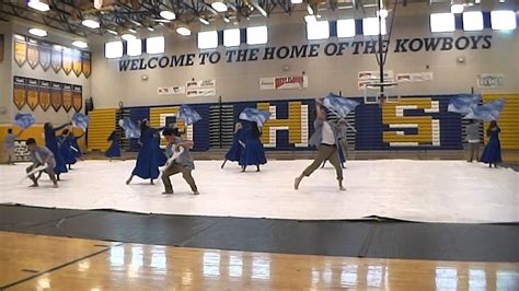 Osceola High School Winter Guard Final Performance For 2015 Youtube