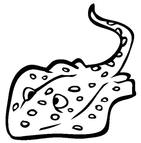 Sea Animal Stingray Coloring Pages For Kids
