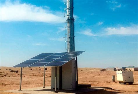 Solar Powered Cellular Base Stations Installed In Turkmenistans Remote