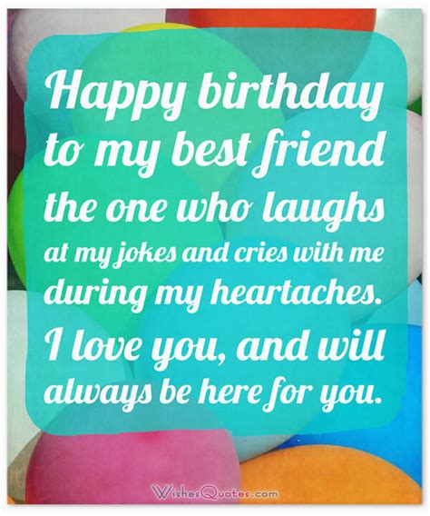 Bff Birthday Card Messages Heartfelt Birthday Wishes For Your Best