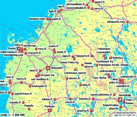 Information Resource Map Of Western Finland Finland