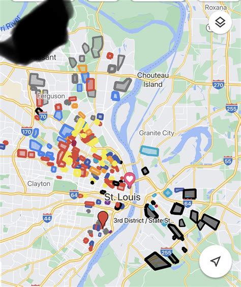 St Louis Hood And Gangs Map Updated Rstlouisgangs