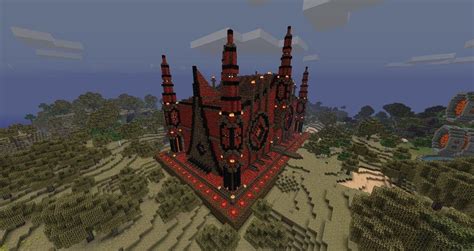 Nether Cathedral Minecraft Castle Minecraft Creations Minecraft Designs
