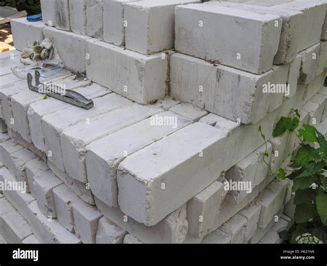 Stack Of Silica Brick Under Construction Stock Photo Alamy