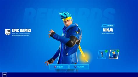 Ninja streams live on twitch! CLAIM THE FREE SKIN IN FORTNITE! (NINJA) - YouTube