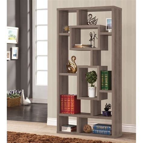 Coaster Modern Bookcase In Dark Gray 800512