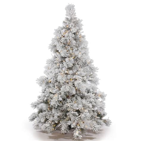 Vickerman 45 X 46 Prelit Flocked Alberta Artificial Christmas Tree