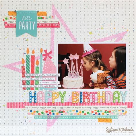 Find over 100+ of the best free birthday images. Happy Birthday Scrapbook Page | Pebbles Birthday Wishes ...