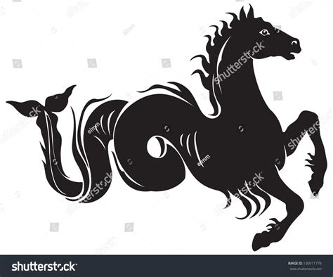 Ancient Greek Mythological Animal Hippocampus Poseidon Sea Horse