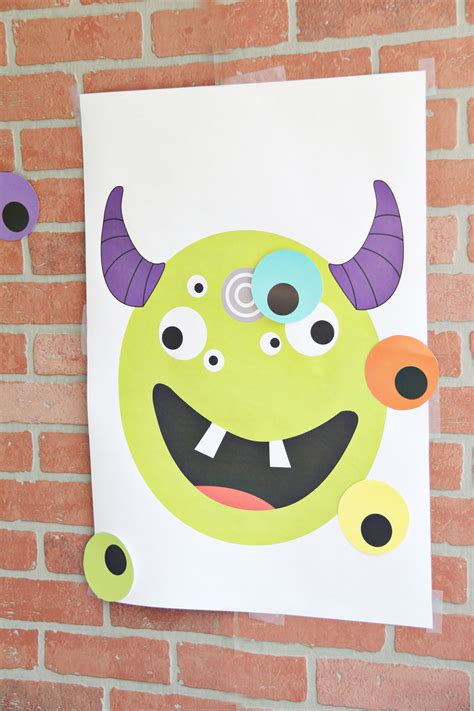 Pin The Eye On The Monster The Crafting Chicks