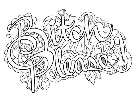 Dirty Word Coloring Pages Coloring Pages