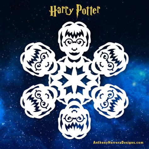 Harry Potter Snowflakes — Anthony Herrera Designs | Harry potter