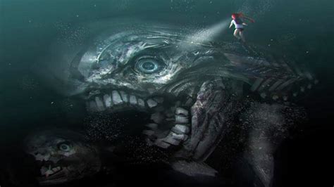 Scary Deep Sea Creatures Art