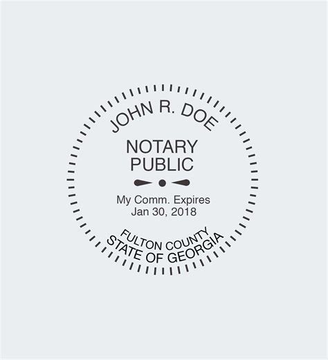 Georgia Notary Seals Nna