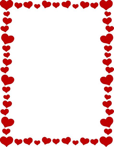 Hearts Border Clip Art Borders Free Valentine Clip Art Valentines