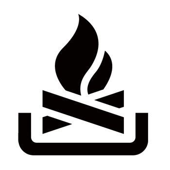 Fire Campfire Stencil | Disenos de unas