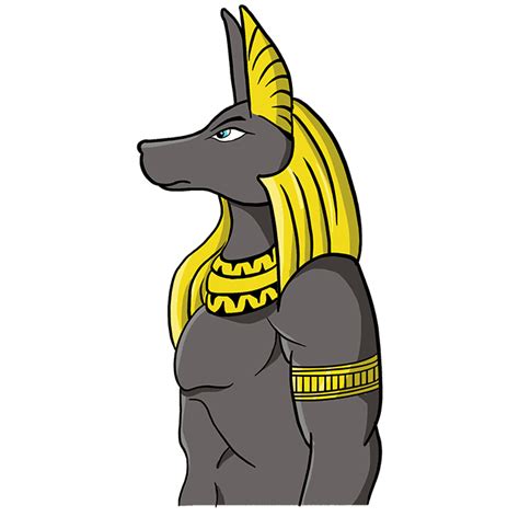 How To Draw Anubis Really Easy Drawing Tutorial Drawing Tutorial Easy