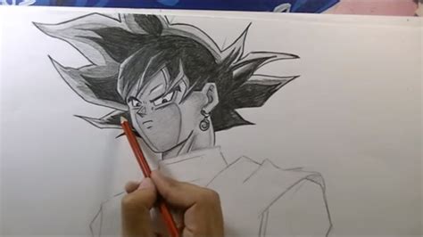 Cómo Dibujar A Gokú Black A Lápiz Negro Dragon Ball Super Youtube