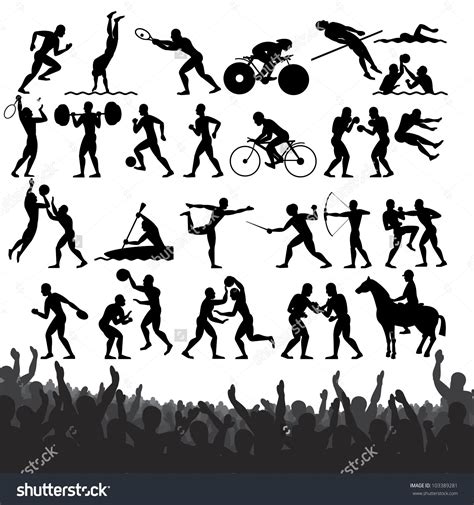 image result for olympic clip art on balloons silhouette sport pochoir silhouette clip art