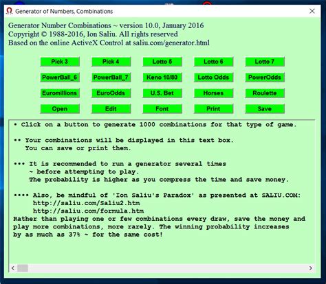 Naše powerball number generator aplikácia je jedinečná, pretože na rozdiel od podobných aplikácií, naša je skutočne náhodný. Odds Calculator, Number Combination Generator for Lottery ...